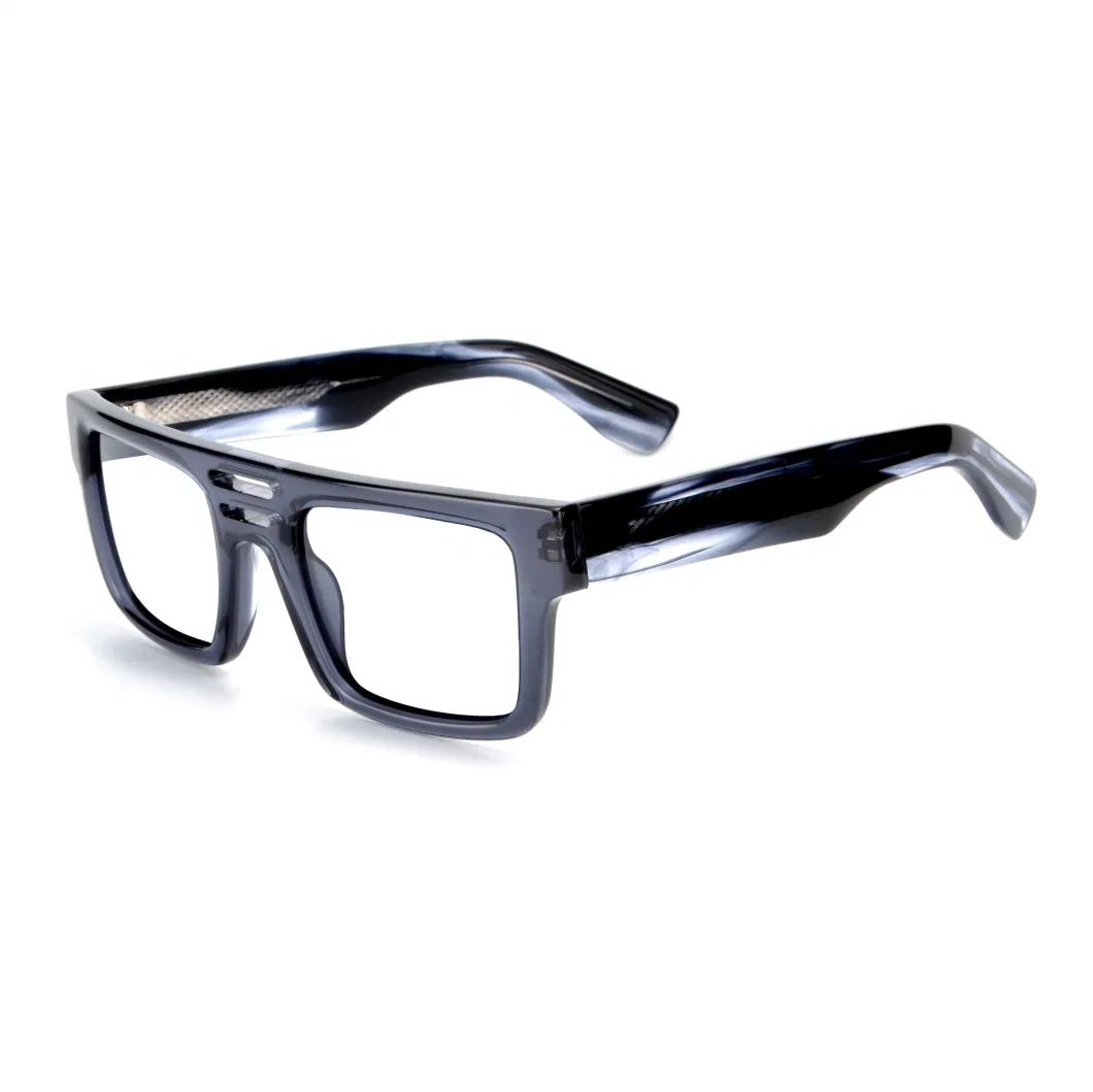 Design Brand Square for Men Fashion Custom Eyewear Acetate Optical Frames